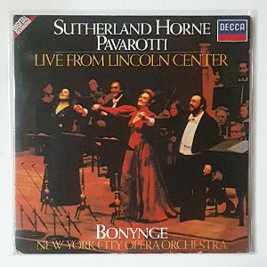 SUTHERLAND HORNE/PAVAROTTI 파바로티 (LIVE FROM LINCOLN CENTER)-뉴욕 시티 오페라/BONYNGE/2LP